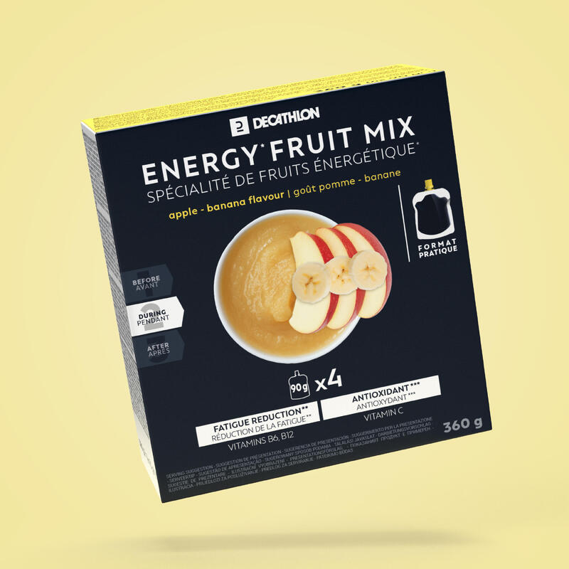 Energy-Fruchtspezialität Apfel und Banane 4 × 90 g