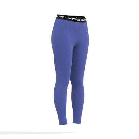 Women's Cardio Training Comfortable and Soft Long Leggings - Blue