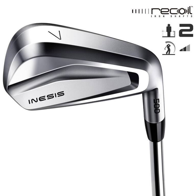 SET OF GOLF IRONS RIGHT HANDED SIZE 2 & MEDIUM SPEED - INESIS 500