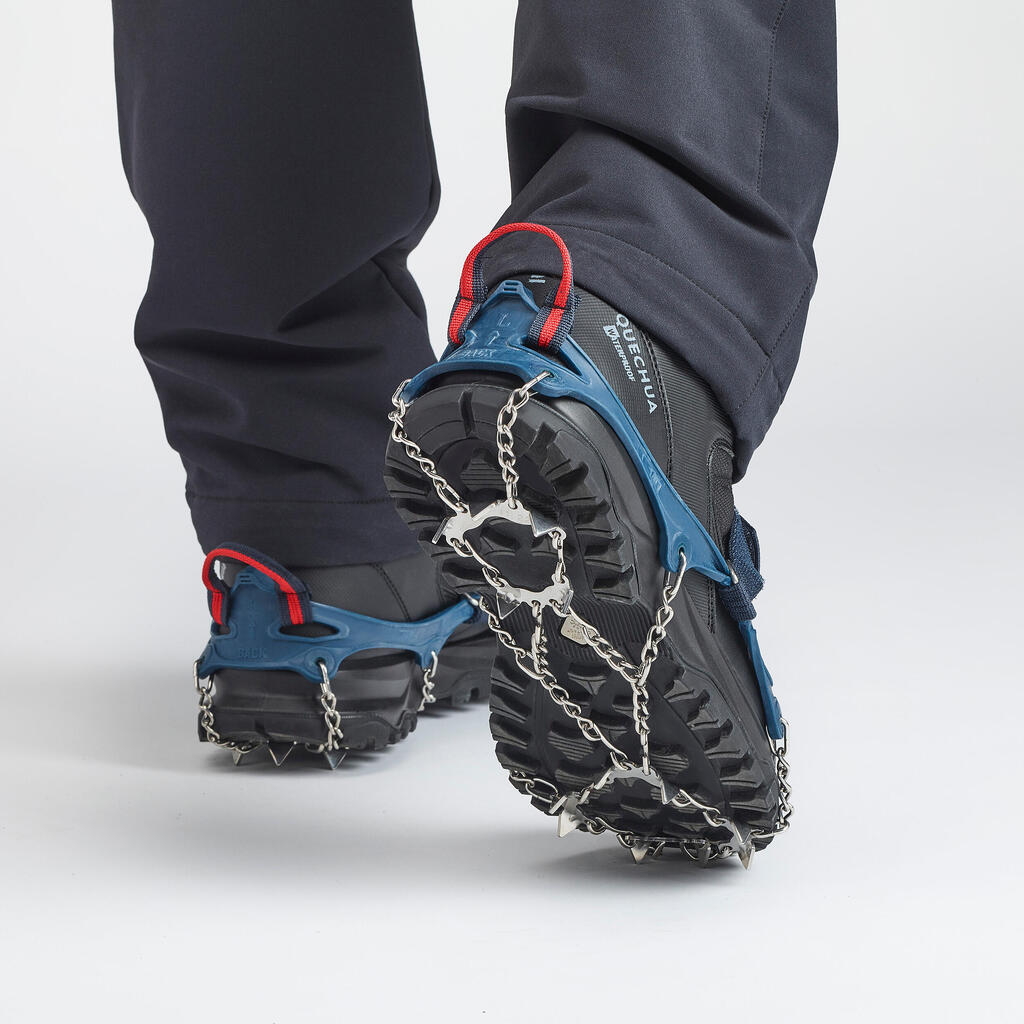 Schuhspikes Damen/Herren S–XL Winterwandern - SH500 Mountain blau