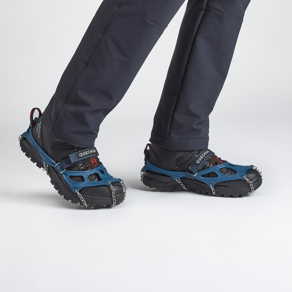 Schuhspikes Damen/Herren S–XL Winterwandern - SH500 Mountain blau