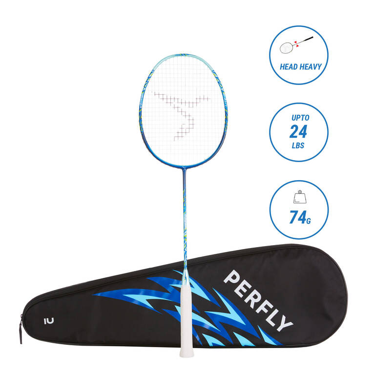 Junior Badminton Racket LITE Power Light Blue