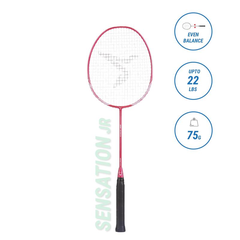 JUNIOR BADMINTON RACKET BR 500 PINK