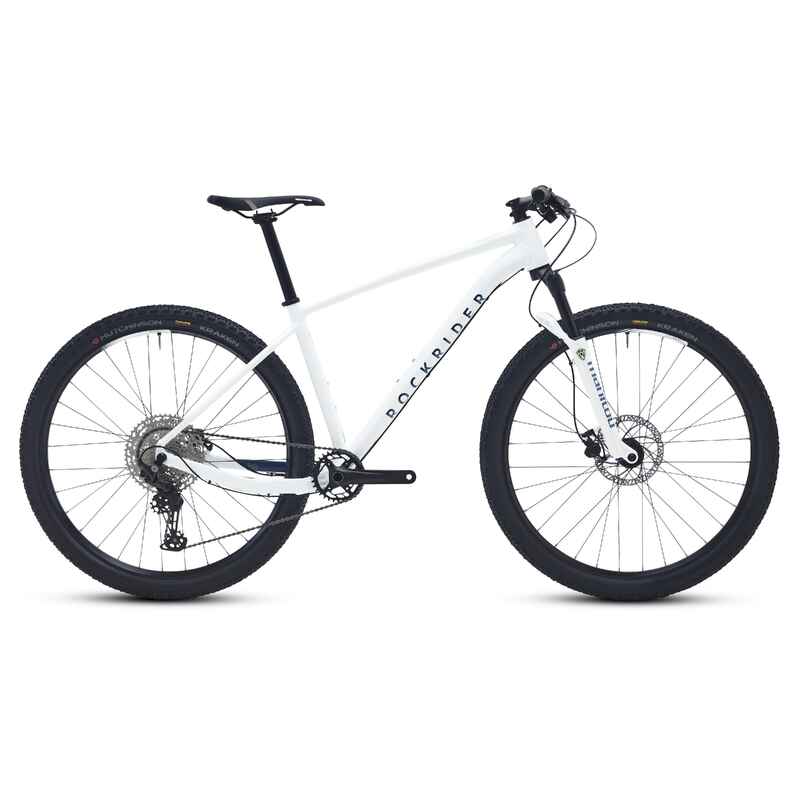 Mountainbike Cross Country XC 100 Aluminiumrahmen weiss