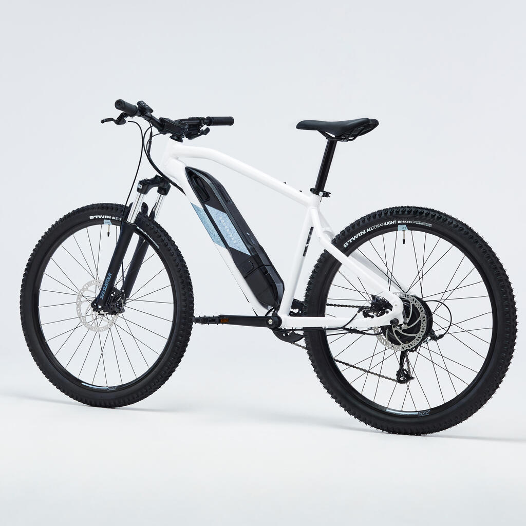 Electric Touring Mountain Bike E-ST 100 White - 27.5