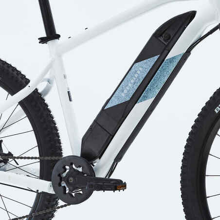 27.5" Semi-Rigid Electric Mountain Bike E-ST 100 - White/Blue