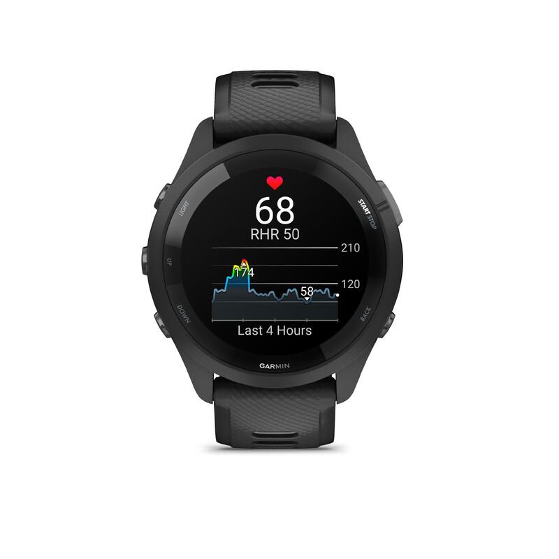 Montre GPS Connectée Multi-Sport Cardio Forerunner 265 Musique - Noir