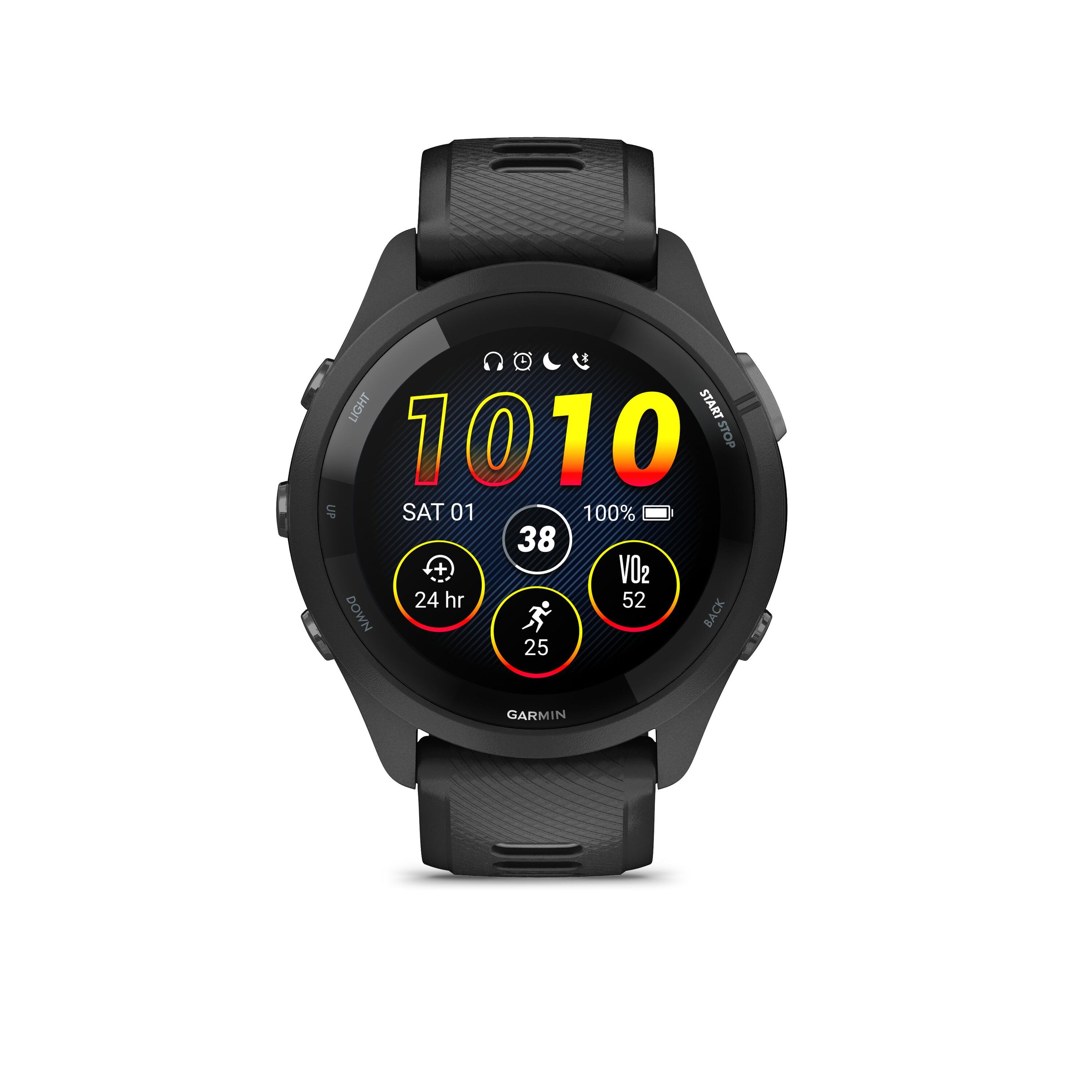 GARMIN Cardio GPS Multi-Sport Smartwatch Forerunner 265 Music - Black