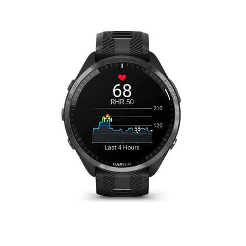 MONTRE CONNECTÉE MULTISPORT GPS CARDIO - GARMIN FORERUNNER 965 BLACK GREY