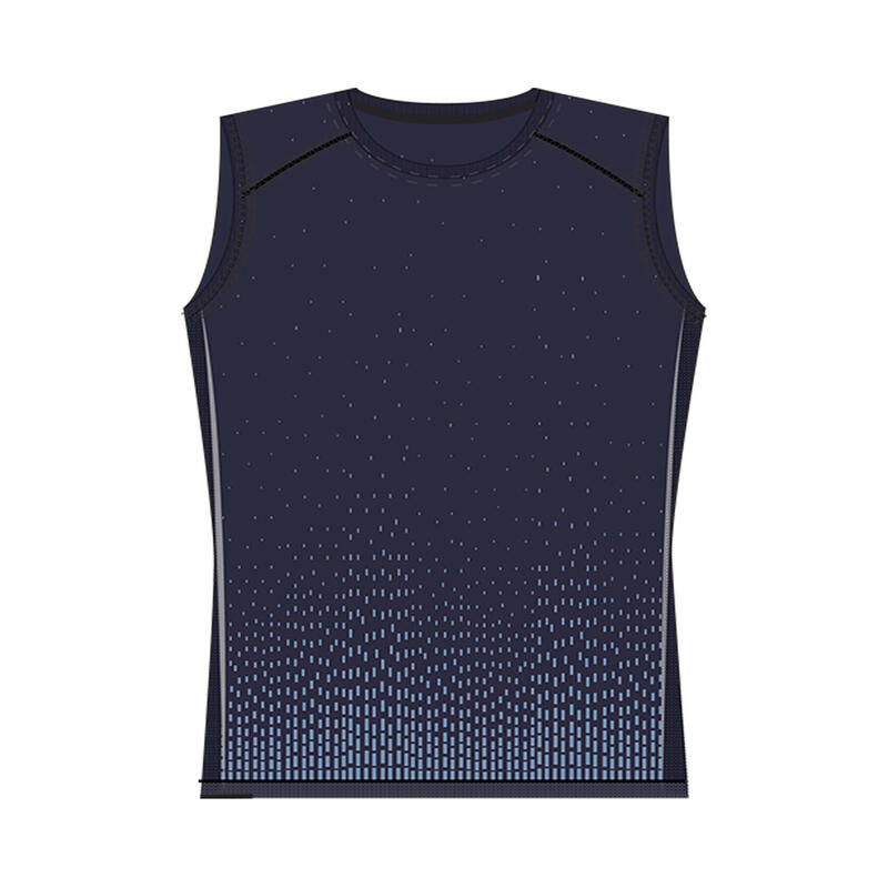 Tank Top Herren Yoga nahtlos - marineblau