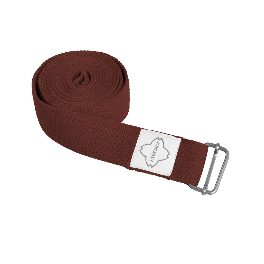 Organic Cotton Yoga Strap - Mahogany