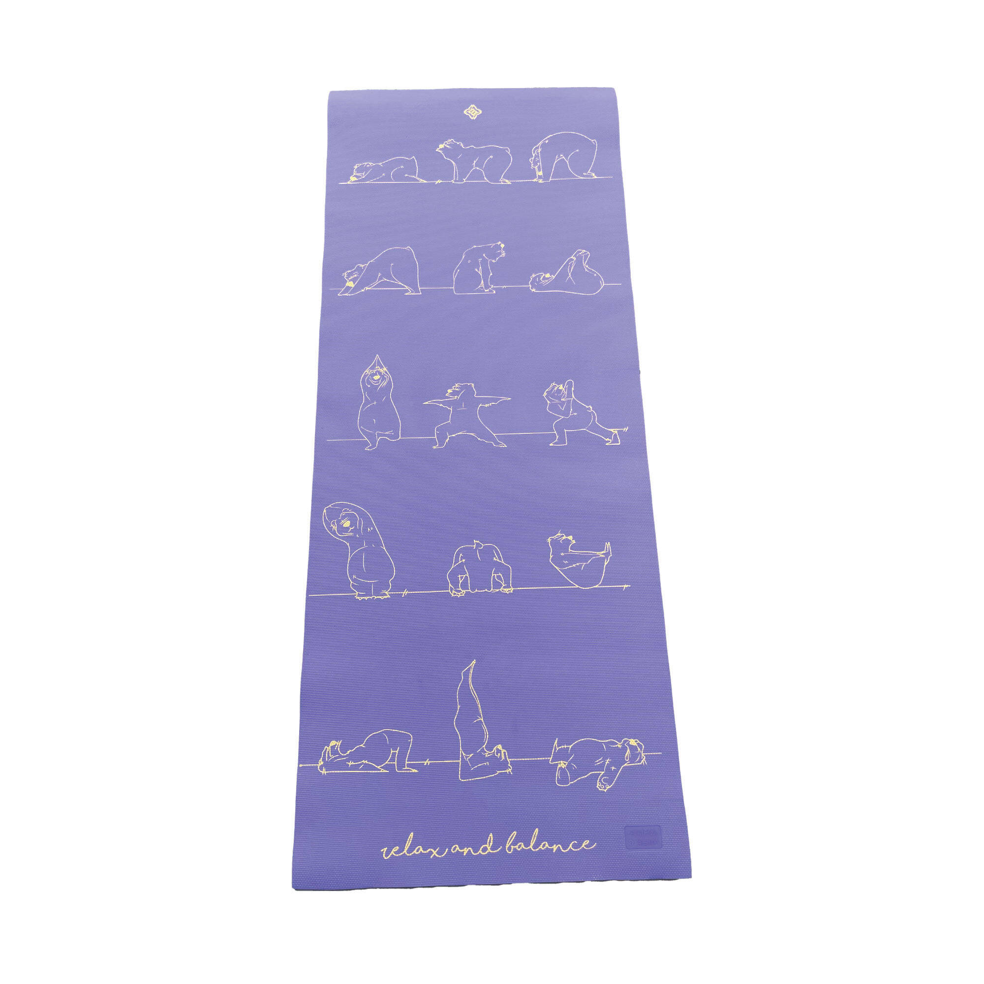 Yoga Mat 5mm Thick, 150 x 60 cm with Carry Straps for Kids – Purple -  5