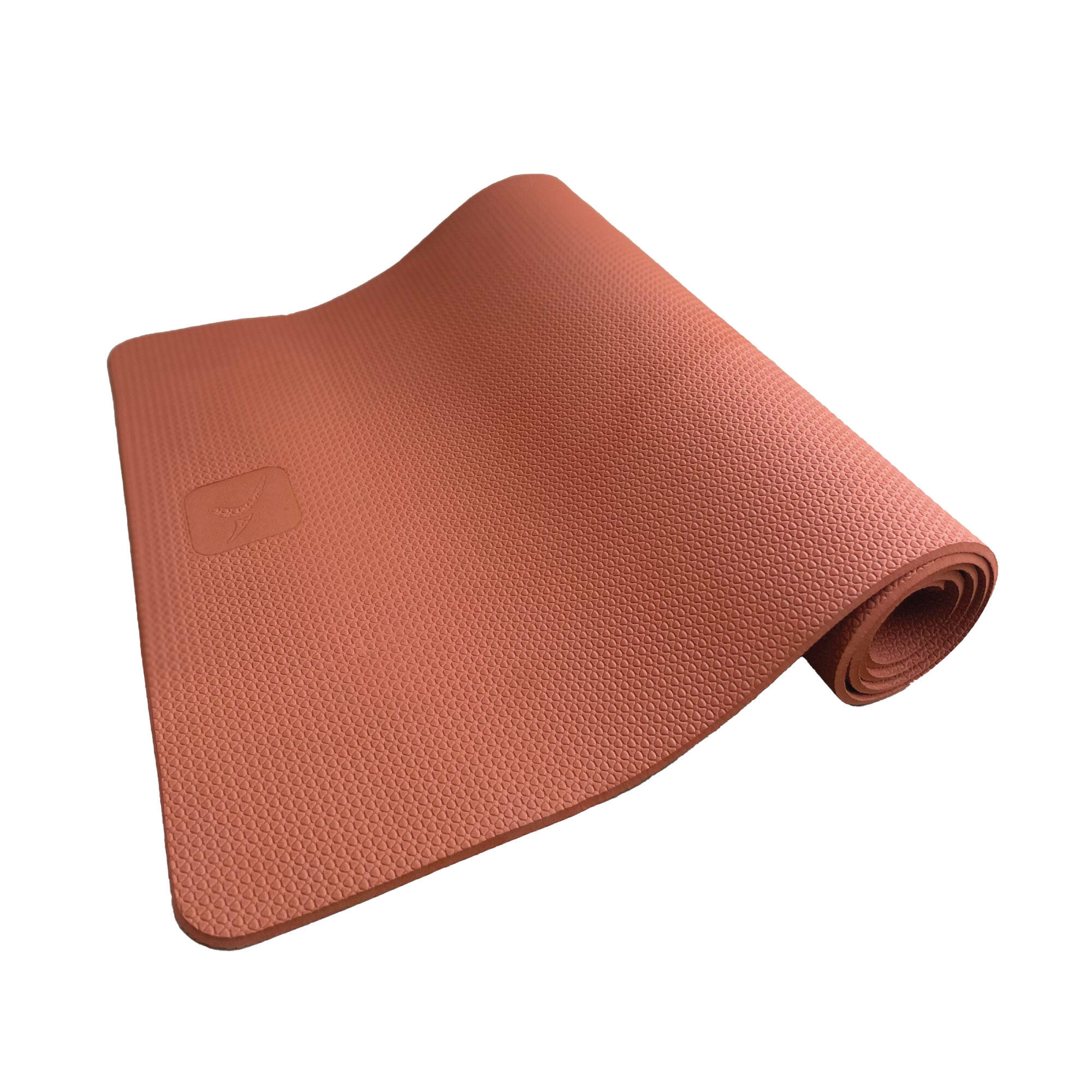 Yoga Mat, 6 mm thick, 183 x 61 cm, with Strap, Foam - Brown, For