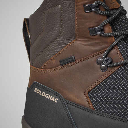 Patvarūs neperšlampantys medžiokliniai batai „Crosshunt 520 “, rudi