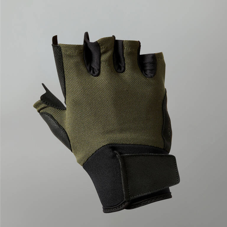 Weight Training Glove 500 - Khaki