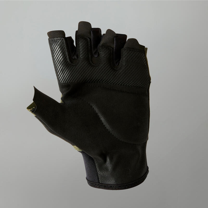 Gants musculation confort - Kaki