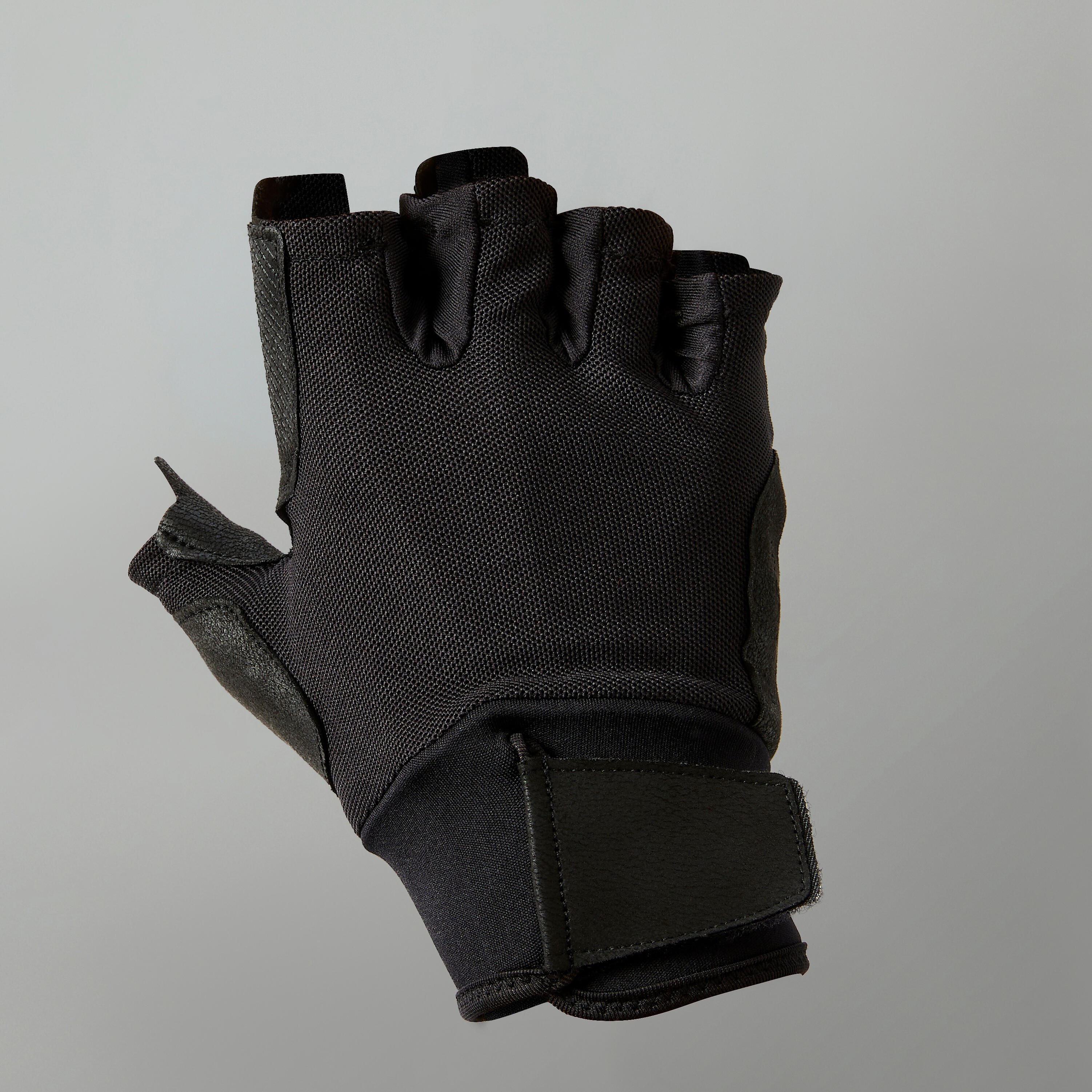 Gants musculation confort - Noir pour les clubs et collectivités