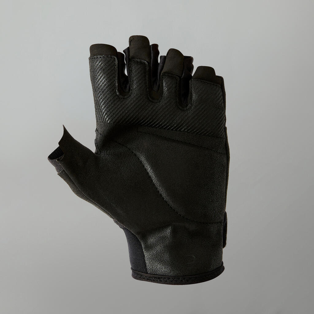 GUANTES MUSCULACIÓN NEGRO CONFORT