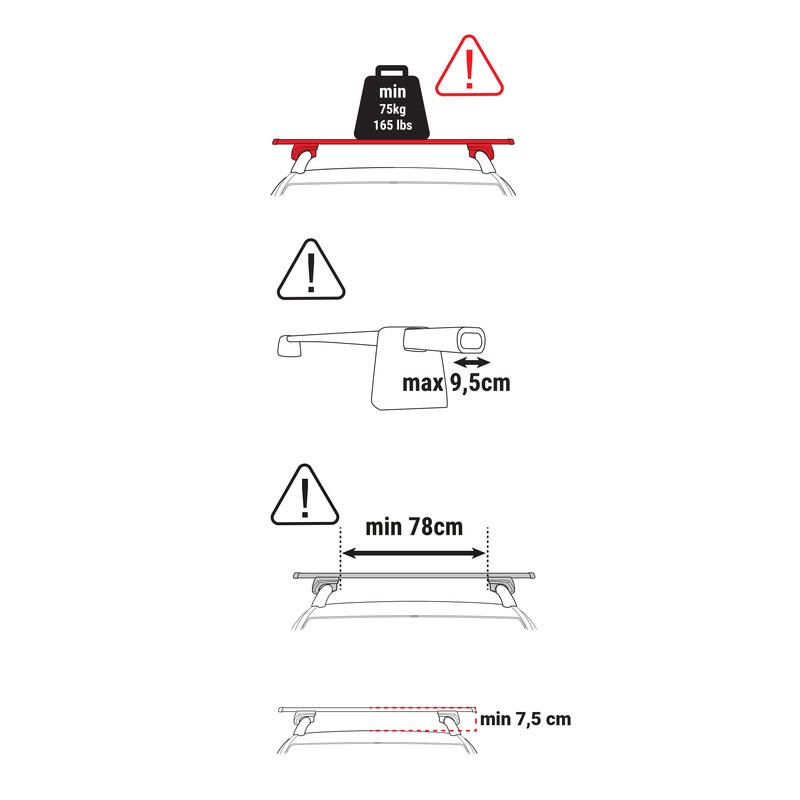 Dachzelt Bergwandern - MH500 Fresh & Black für 2 Personen 