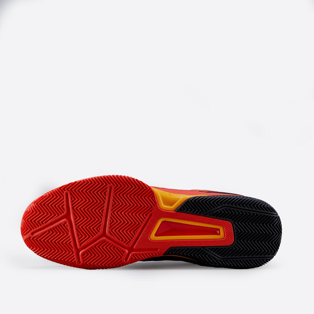 Pánska tenisová obuv TS560 na antuku oranžová