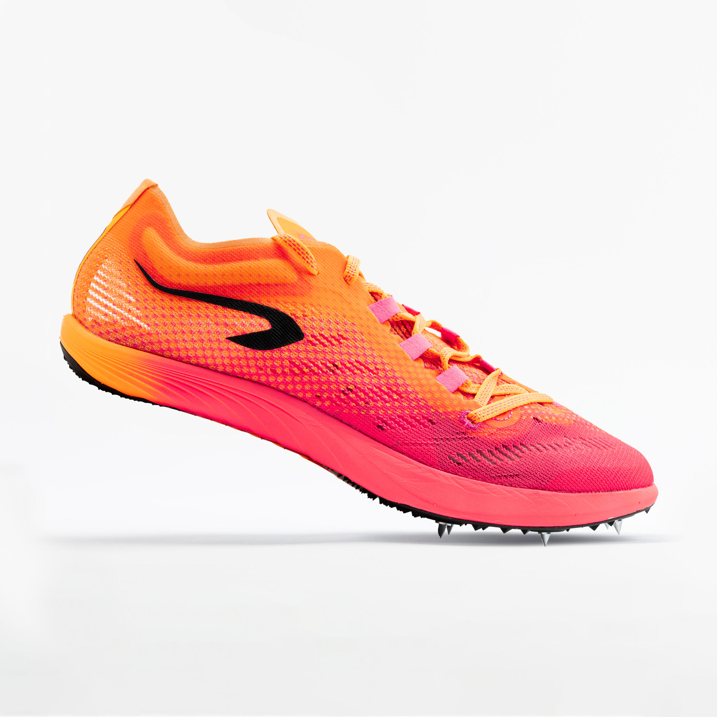 Chaussures pointes d athl tisme Longue Distance AT LONG 900 Oranges et Roses