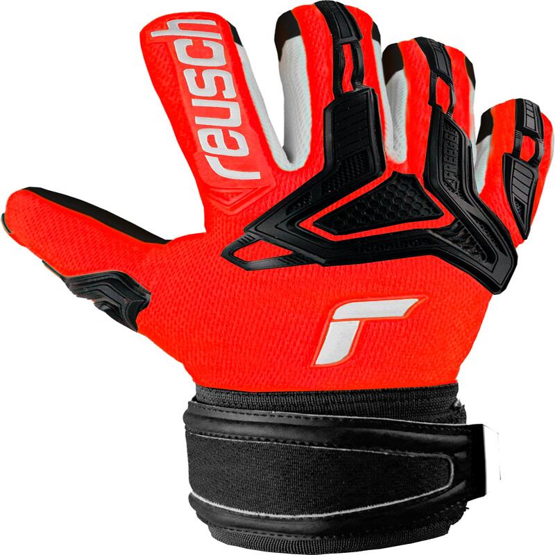 Guanti portiere REUSCH ATTRAKT FREEGEL Solid rosso-nero