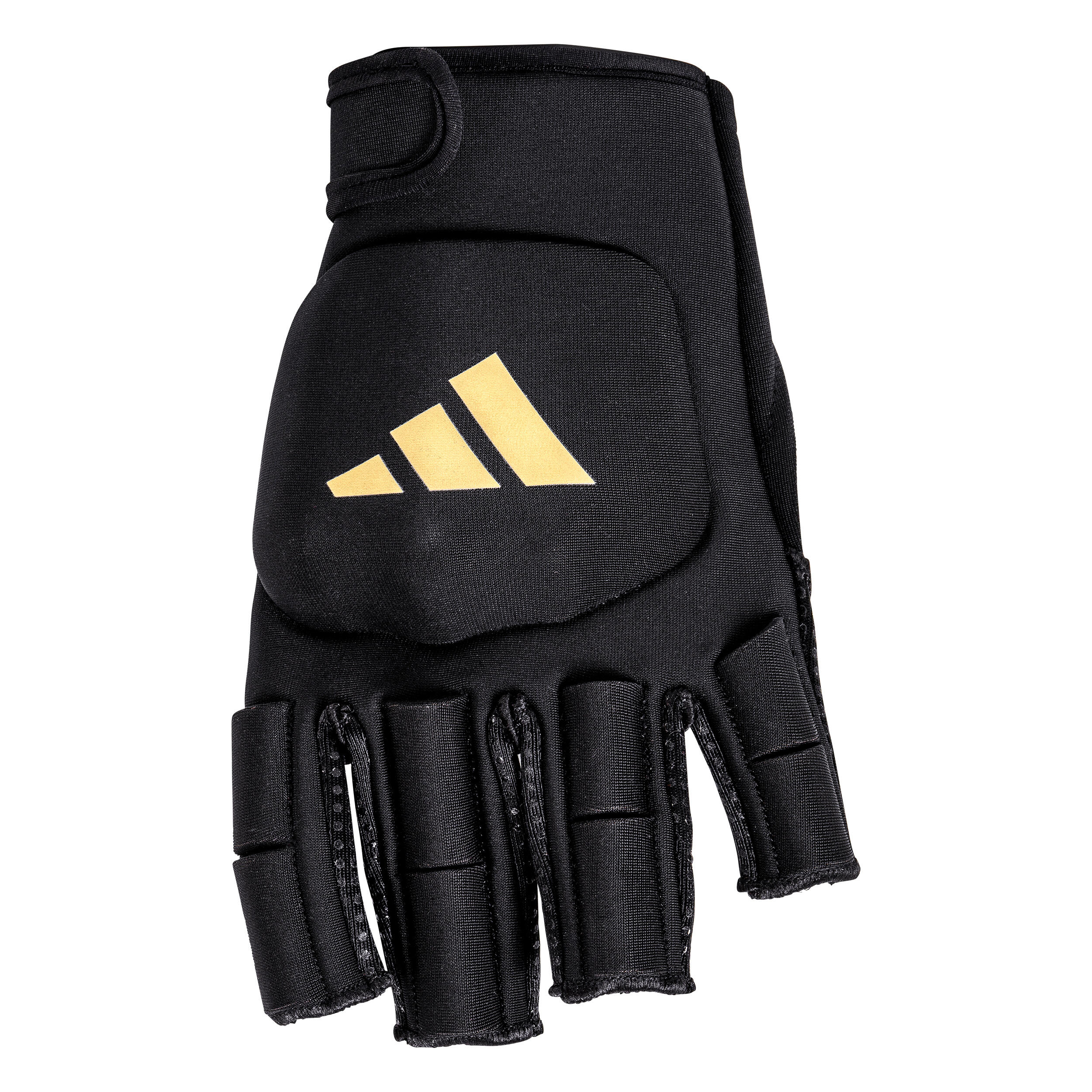 Teen/Adult Moderate/High Intensity Two-Knuckle Hockey Glove OD - Black/Orange 1/4