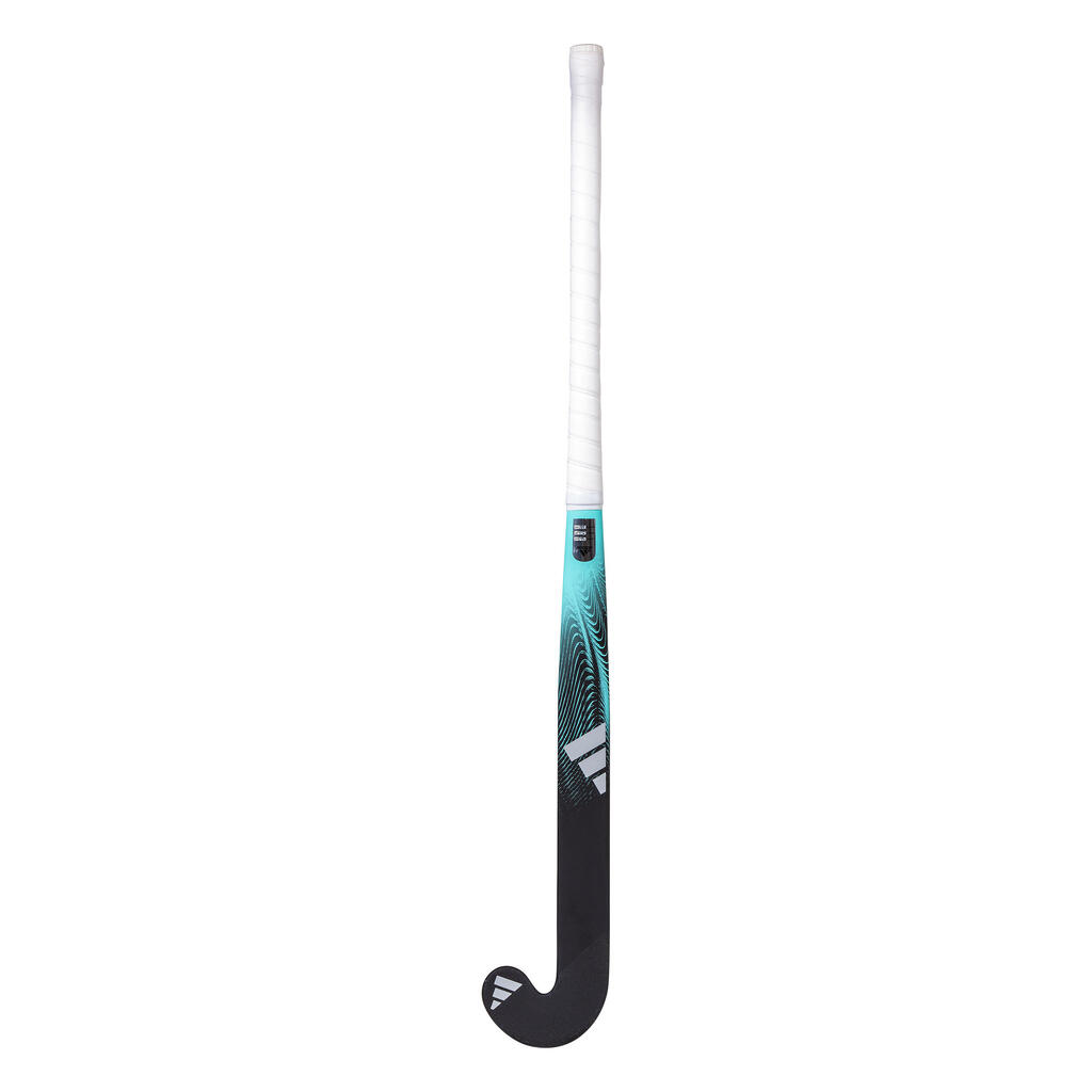 Teens' Fibreglass Mid Bow Field Hockey Stick Fabela 8. - Black/Turquoise
