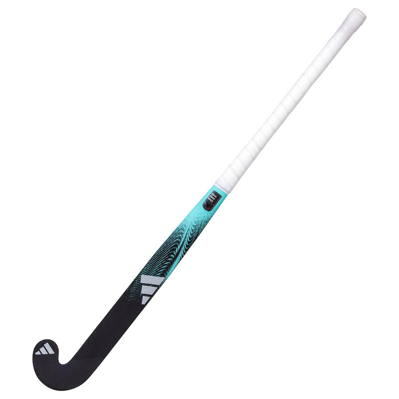Hockeystick voor tieners mid bow glasvezel Fabela 8. zwart en turquoise
