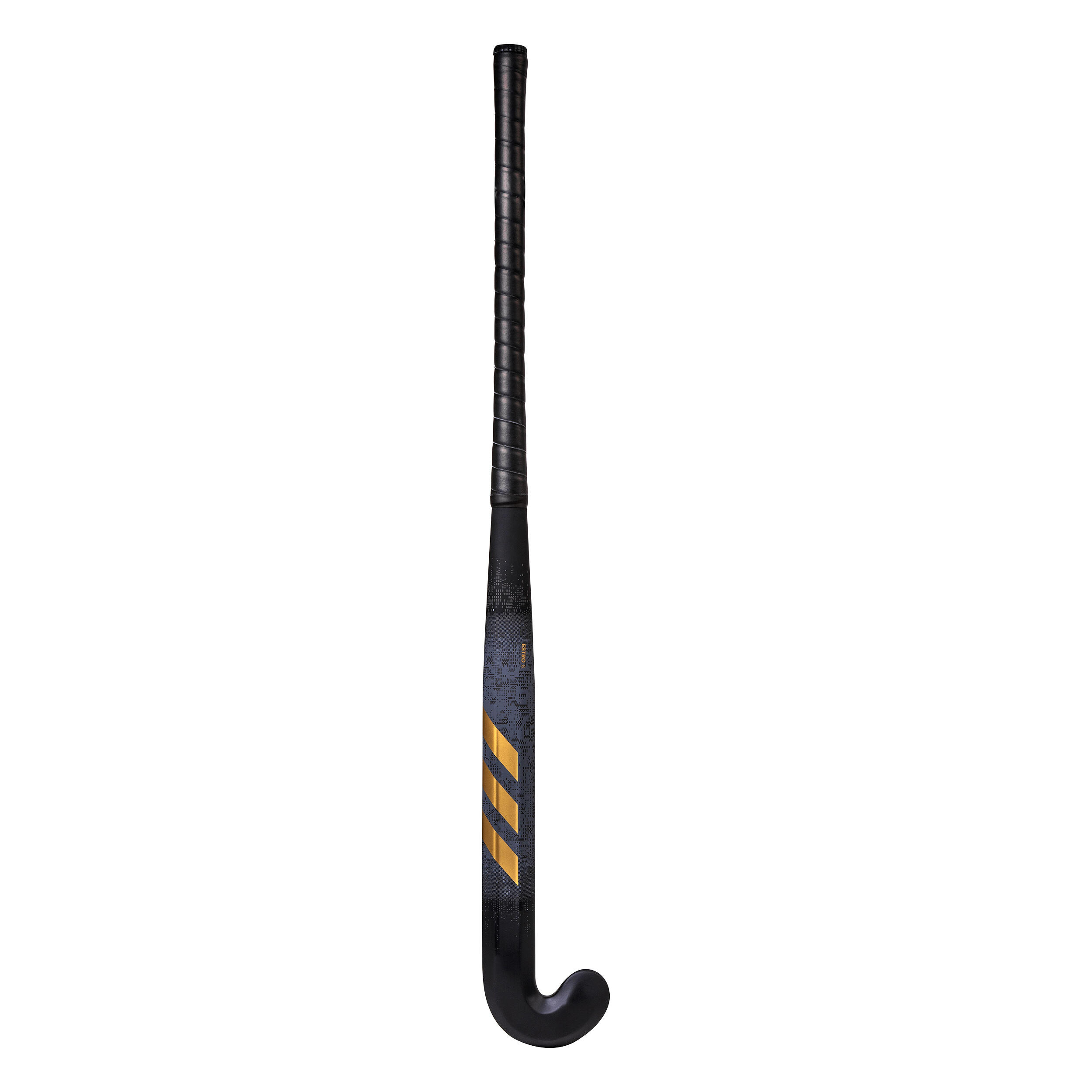 Teens' Fibreglass Mid Bow Field Hockey Stick Estro 8. - Black/Gold 4/13