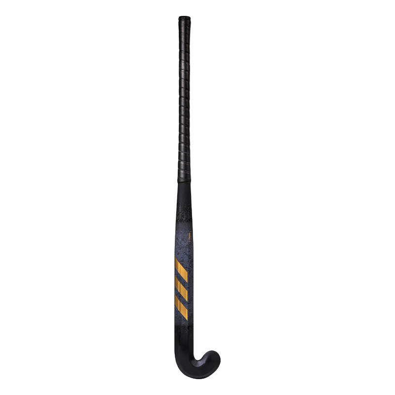 Hockeystick voor tieners mid bow glasvezel Estro 8. zwart goud