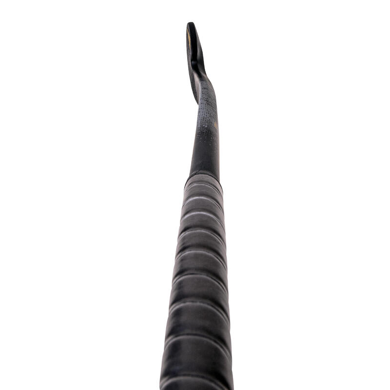 Hockeystick voor tieners mid bow glasvezel Estro 8. zwart goud