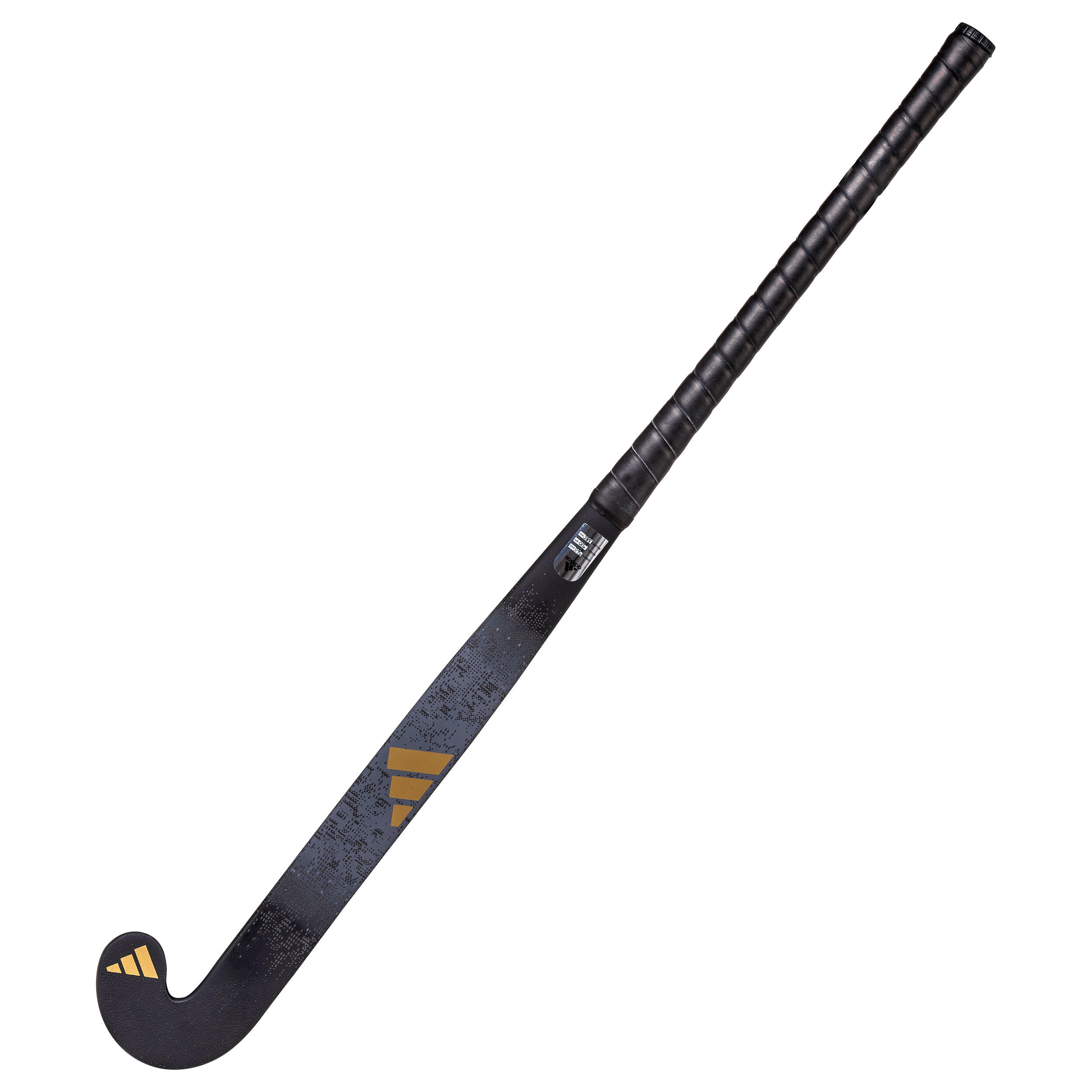 Teens' Fibreglass Mid Bow Field Hockey Stick Estro 8. - Black/Gold 6/13