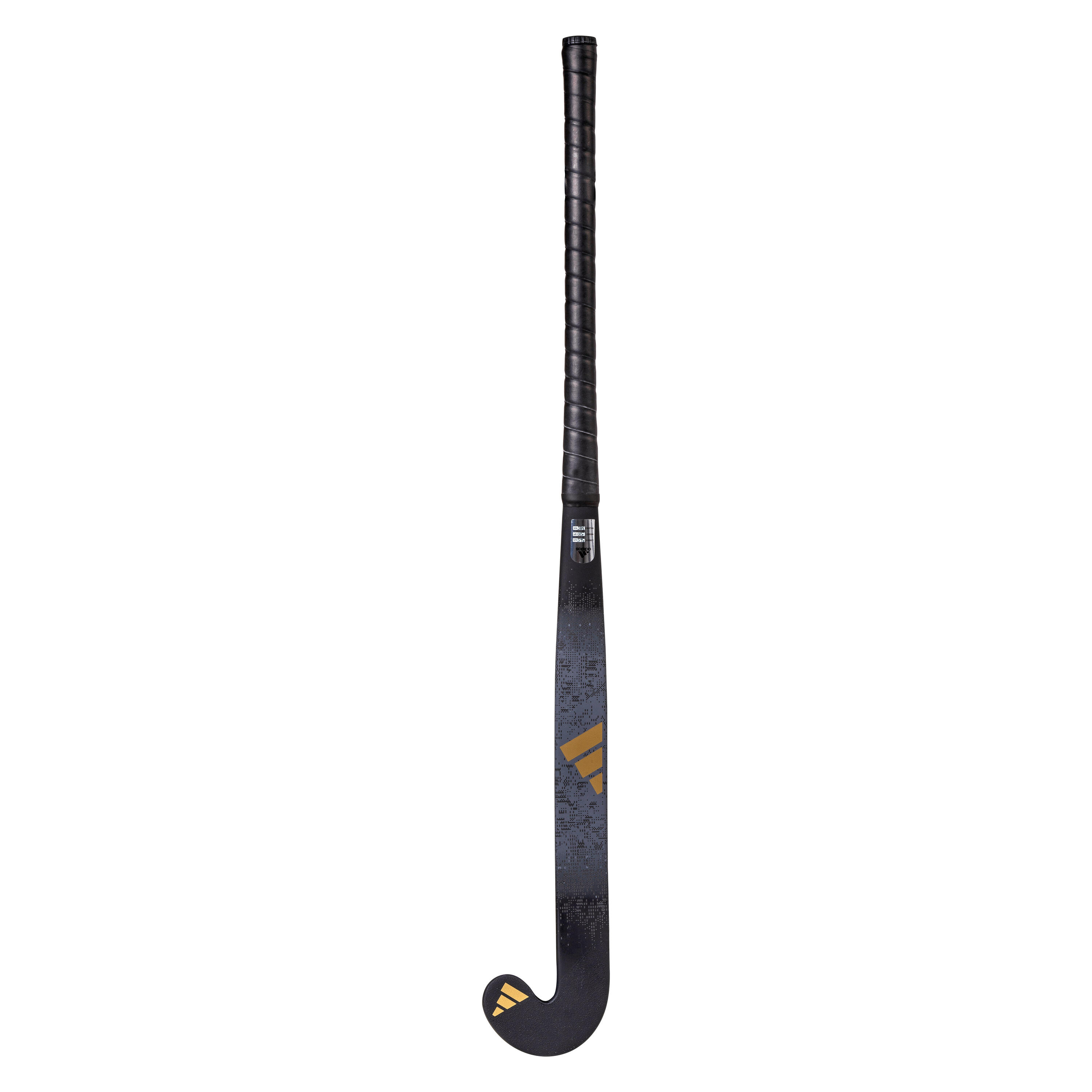 Teens' Fibreglass Mid Bow Field Hockey Stick Estro 8. - Black/Gold 3/13