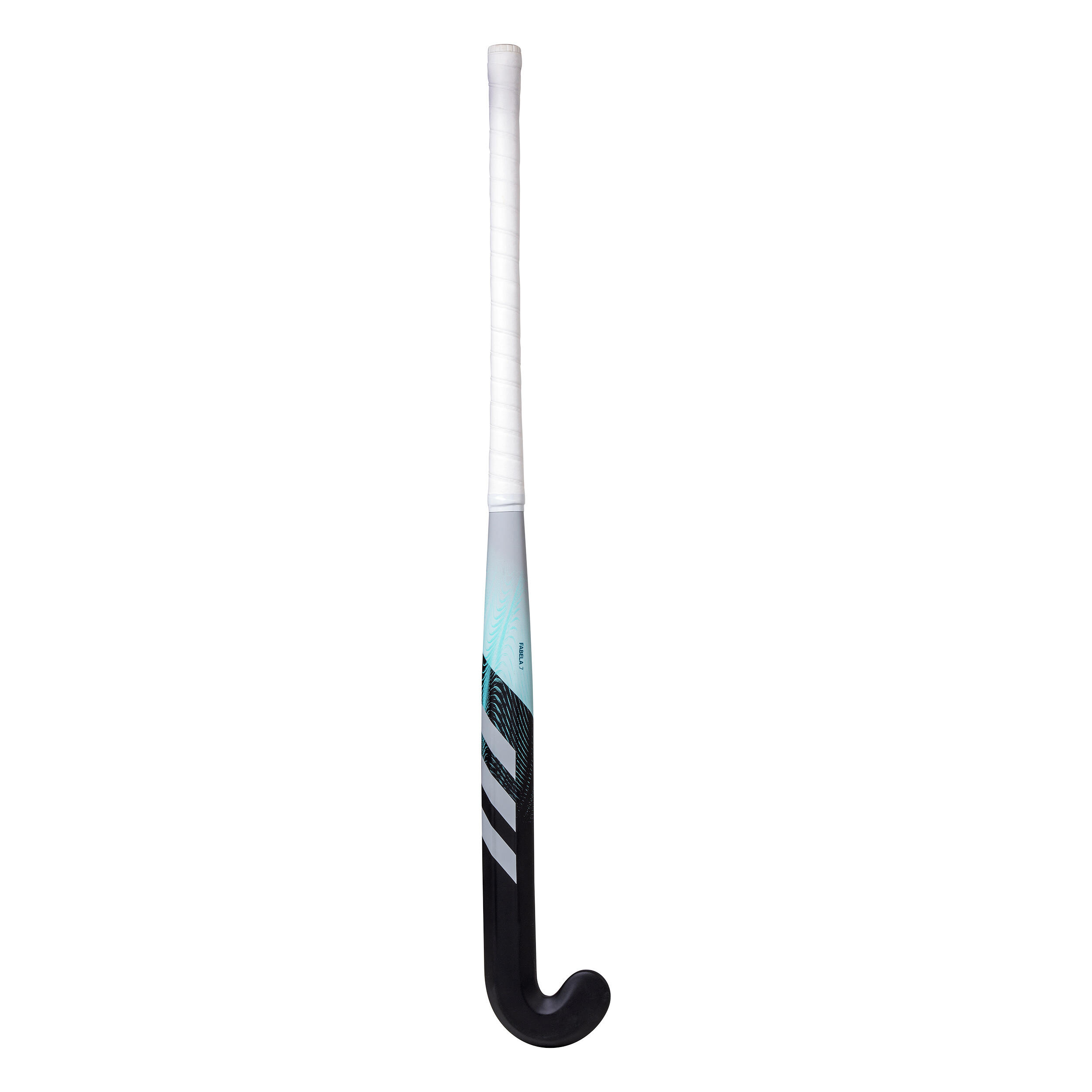Adult Intermediate 20% Carbon Mid Bow Field Hockey Stick Fabela .7 - Black/Turquoise 6/12