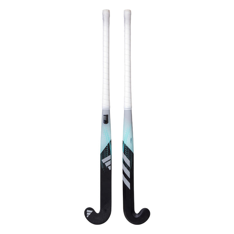 Stick de Hóquei Nível Intermédio Mid Bow 20% Carbono Adulto Fabela .7 Preto/Azul-Turquesa