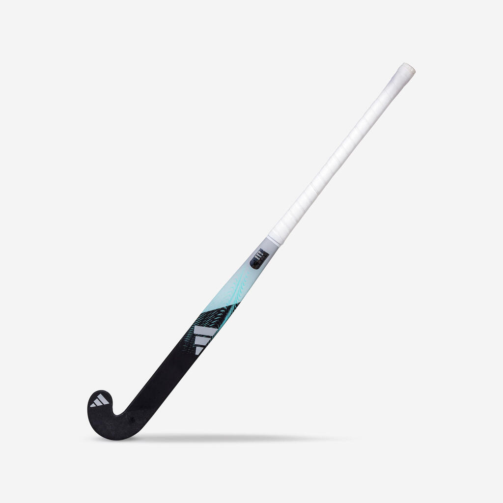Adult Intermediate 20% Carbon Mid Bow Field Hockey Stick Fabela .7 - Black/Turquoise