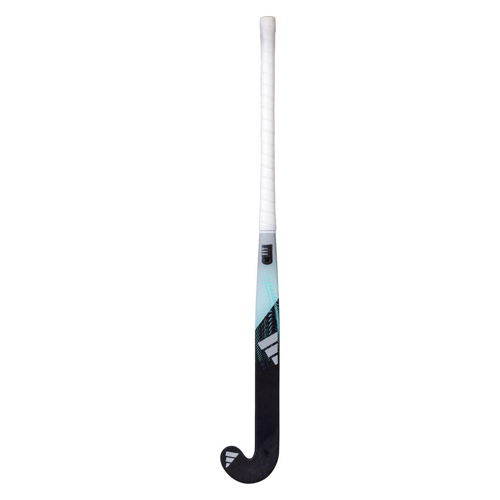 Adult Intermediate 20% Carbon Mid Bow Field Hockey Stick Fabela .7 - Black/Turquoise