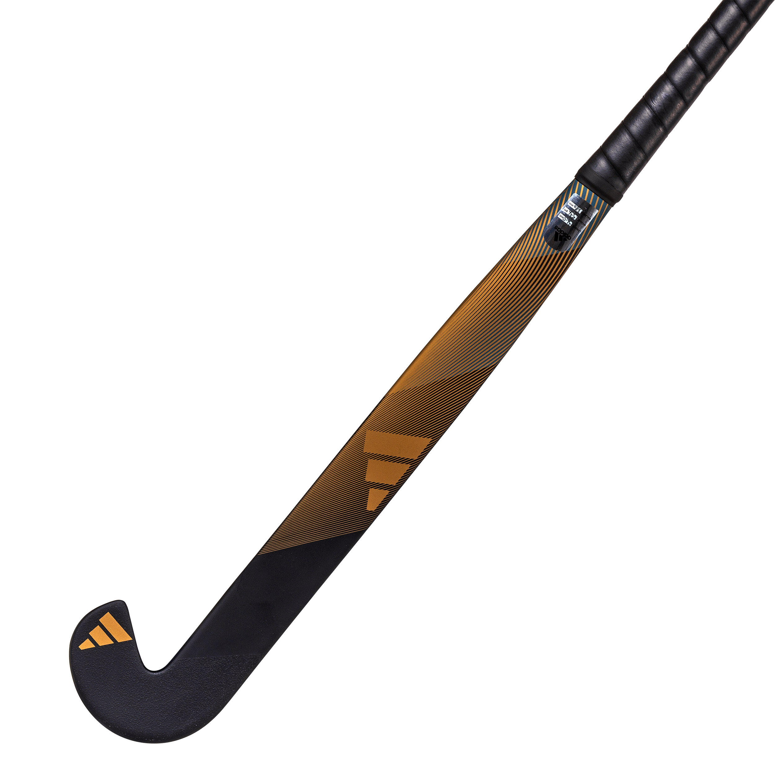 Adult Intermediate 30% Carbon Low Bow Field Hockey Stick Ruzo.6 - Gold/Black 3/12