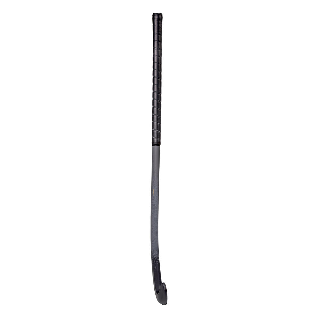 Adult Intermediate 20% Carbon Mid Bow Field Hockey Stick Estro .7 - Black/GoldBlack and gold