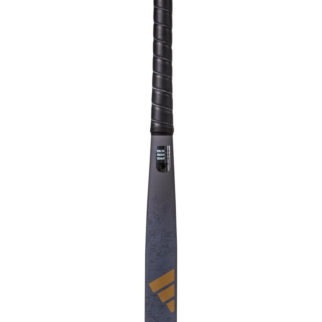 Adult Intermediate 20% Carbon Mid Bow Field Hockey Stick Estro .7 - Black/GoldBlack and gold