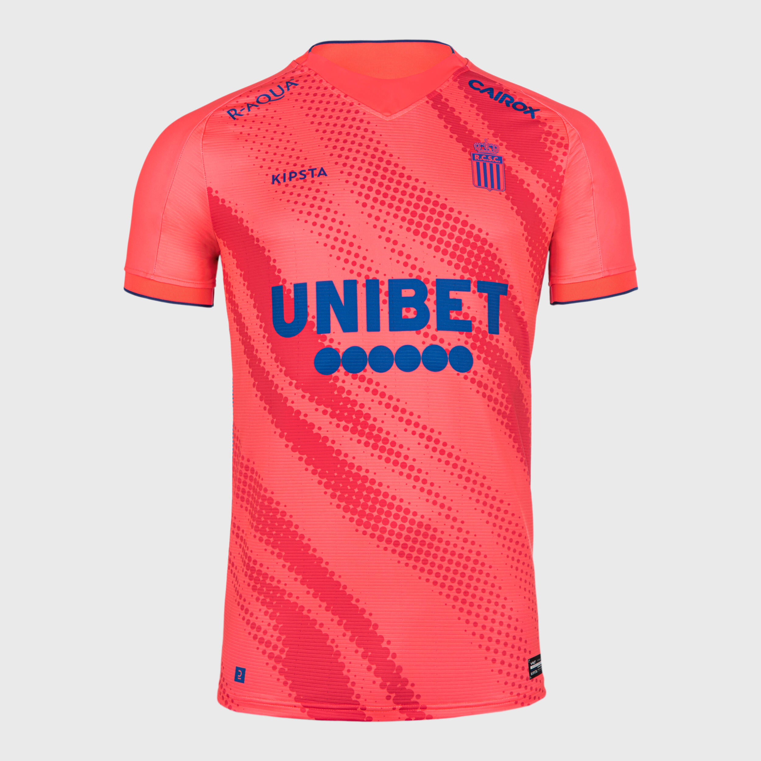 MAILLOT DE FOOTBALL AUTHENTIQUE CHARLEROI 23/24 3EME ROSE FLUO ZEBRE 2/9