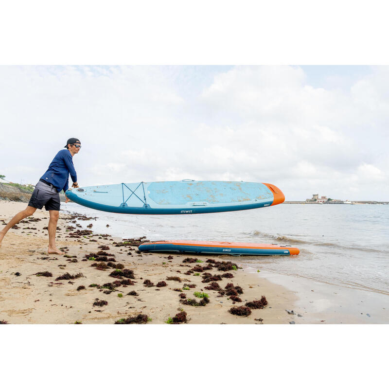 Stand up paddle insuflável robusta para empresas de aluguer e clubes