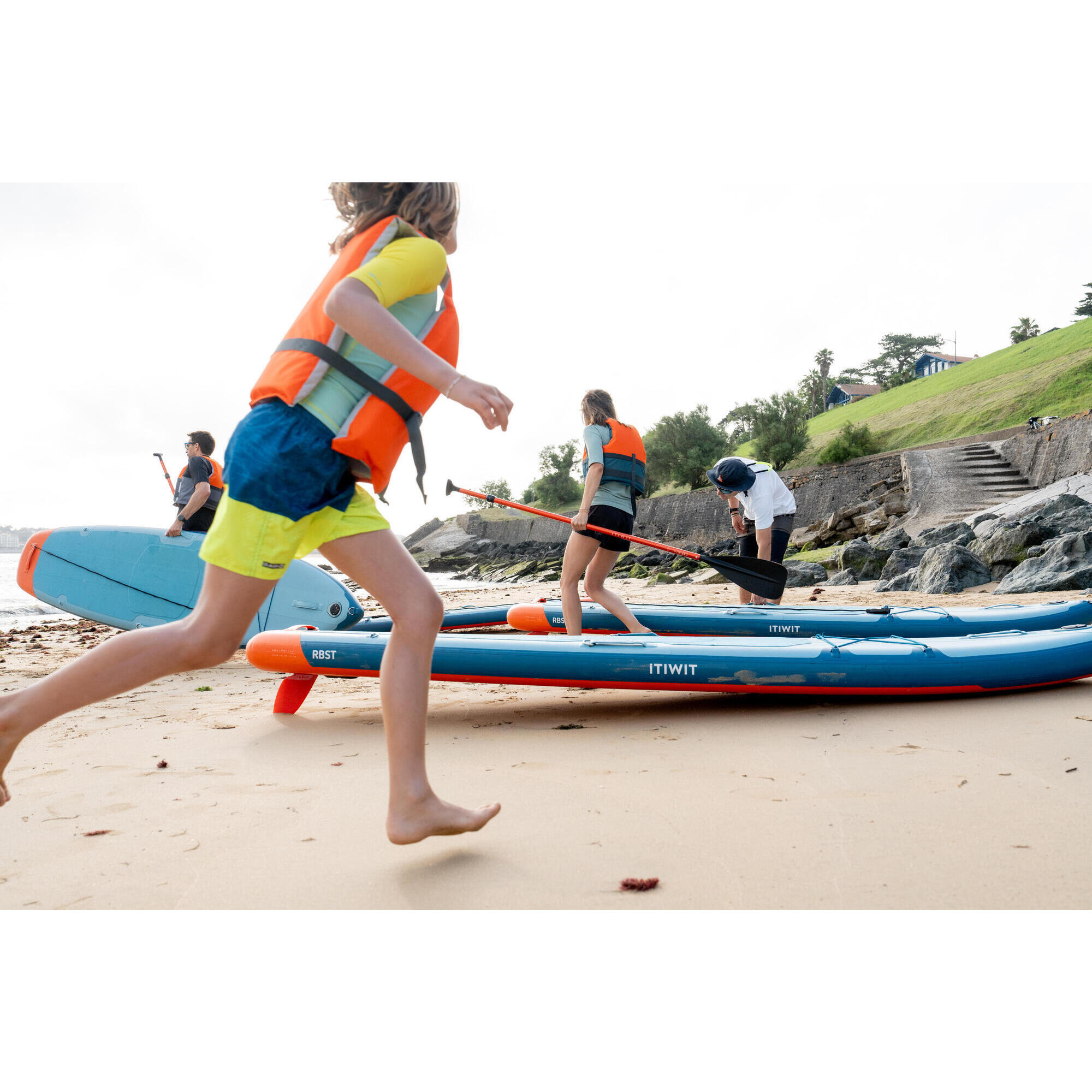 Sturdy inflatable stand-up paddle for rental companies and clubs