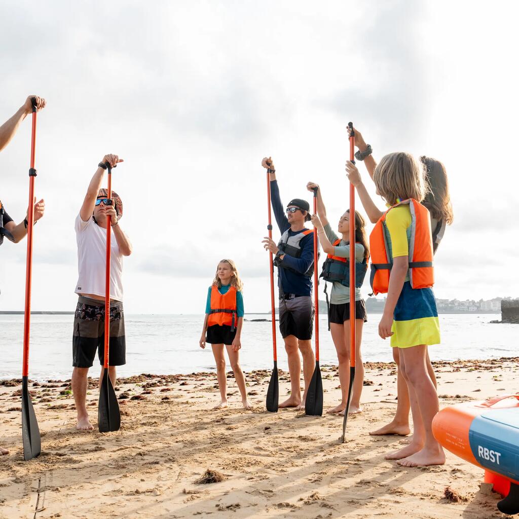 Nastaviteľné a robustné pádlo na paddleboard pre požičovne Od 170 do 220 cm.