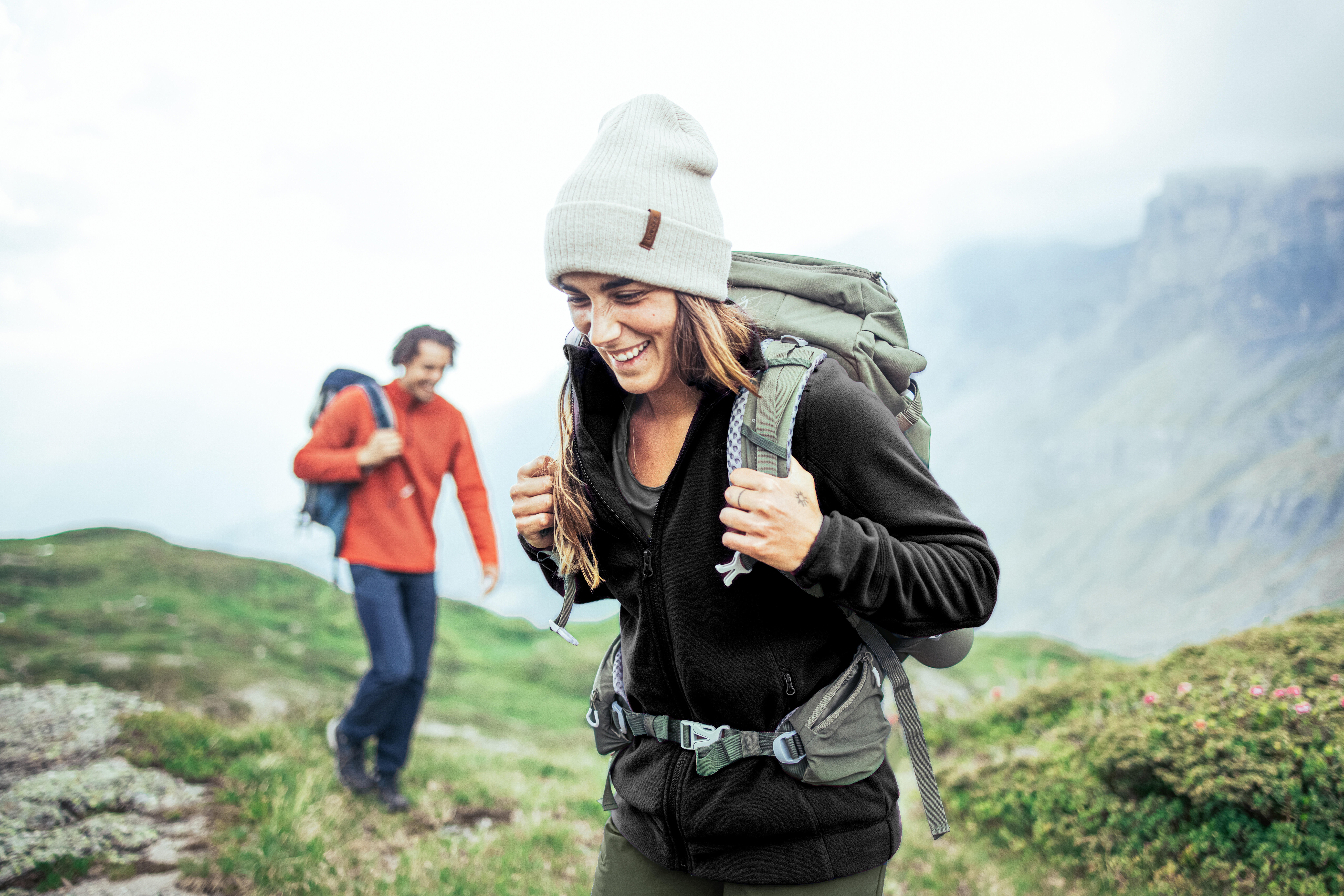 Women’s Fleece Hiking Sweatshirt - MH 120 Black - QUECHUA