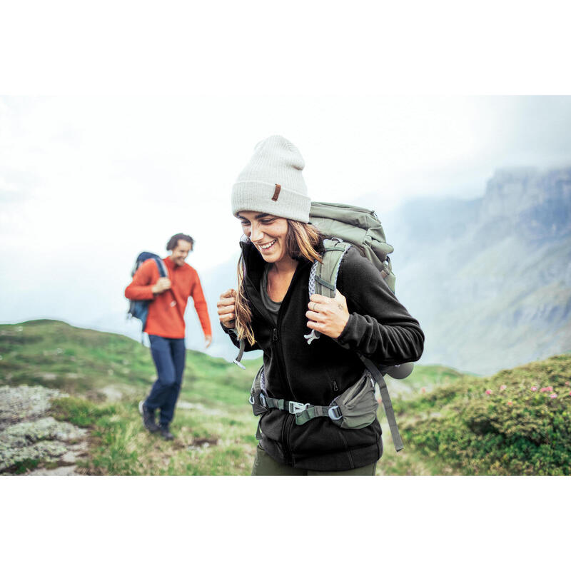Chaqueta polar de montaña y trekking con capucha Mujer Quechua MH520 Light