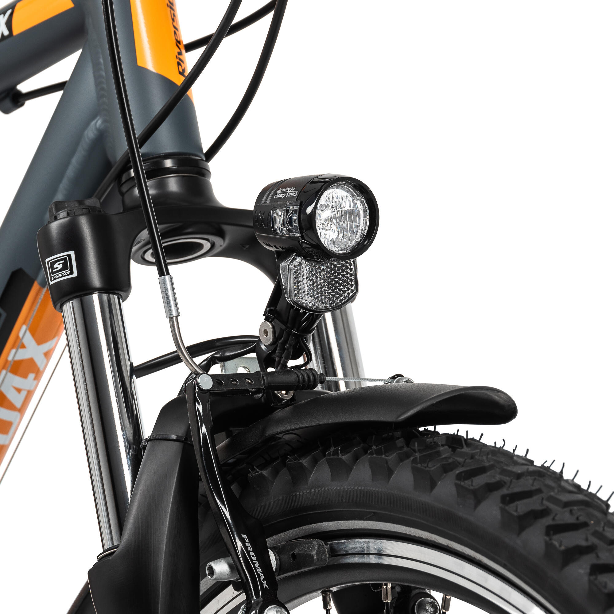 Trekkingrad 26 Zoll Riverside D4 X Herren anthrazit/orange 8/12