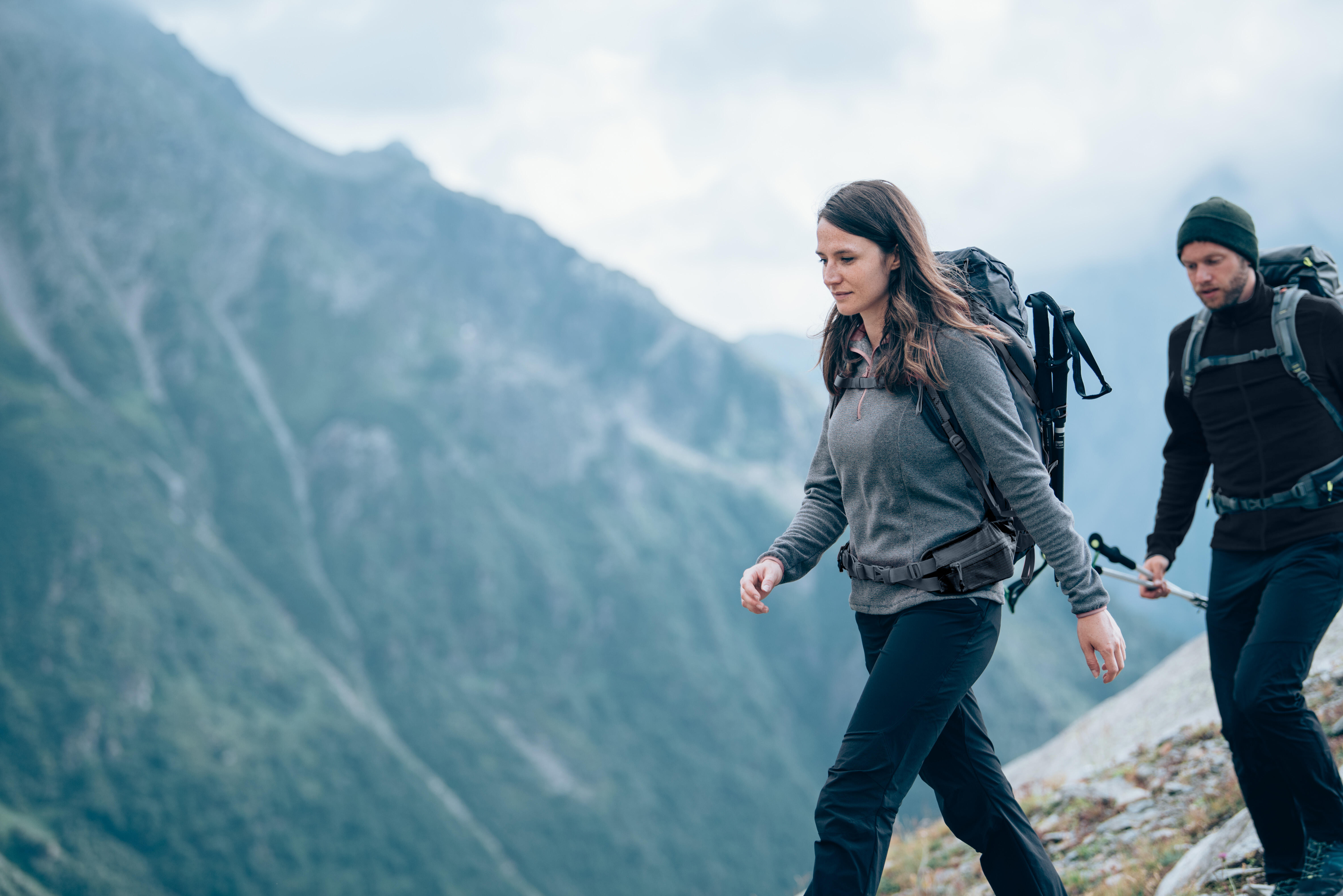 Womens' Fleece Hiking Sweater – MH 100 - QUECHUA