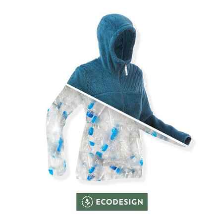 Fleece-Pullover Damen warm Winterwandern - SH500 mint